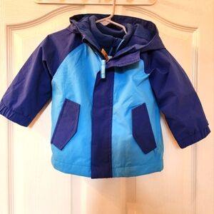 NWT Toddler Boys Cat and Jack Raincoat and Fleece Jacket Combo